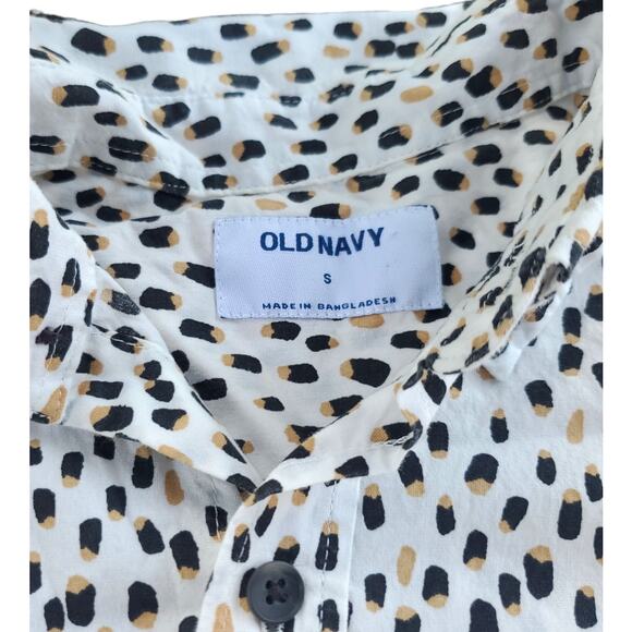 Old Navy | Button Down Short Sleeve Patterned Shirt | Size Small - Picture 2 of 4